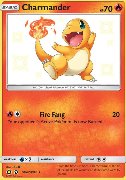 Shiny Charmander - Hidden Fates